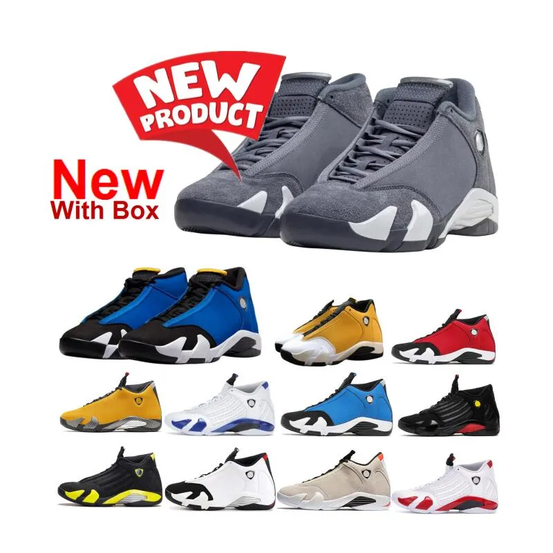 Flint Gray 14s Ginger 14 Steel Grey Basketball Shoes Män