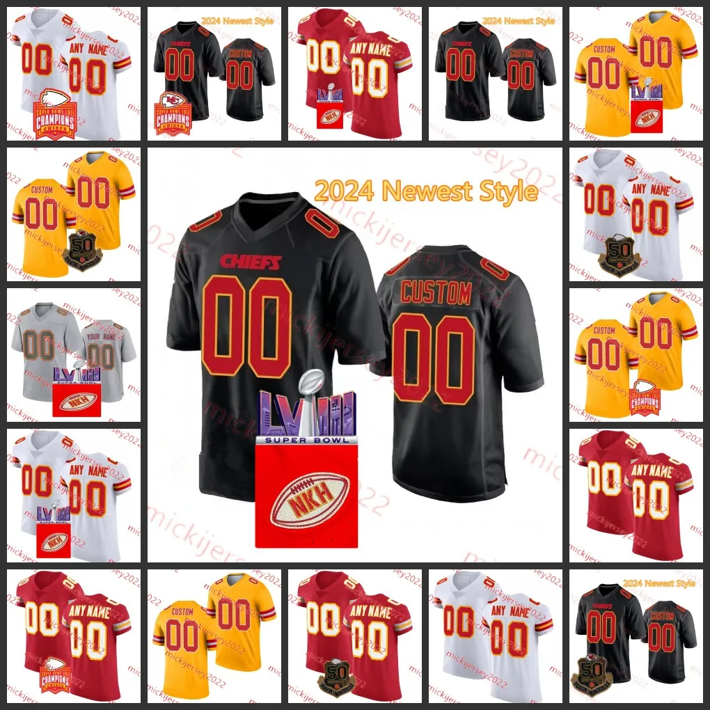 Custom Stitched women s american football uniform featuring Clyde Edwards Helaire Chris Jones Isiah Pacheco Patrick Mahomes Travis Kelce Harrison Butker and Shane Buechele