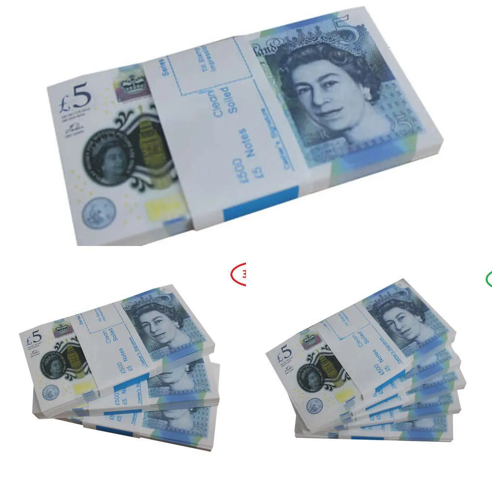 50 taille fête réplique US faux argent enfants jouent jouet ou jeu de famille copie papier billet de banque britannique 100 pièces pack pratique comptage accessoire de film 29425590SGC6A7YYOFF