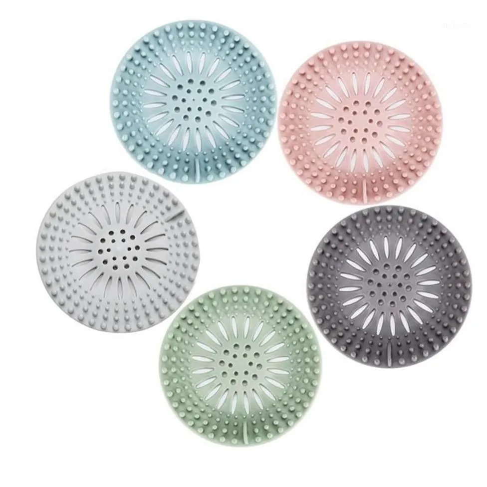 Bath Accessory Set Bathroom Sink Sewer TPR Floor Drain Strainer Water Hair Stopper Catcher Shower Cover Kitchen Tool Anti Clogging240o