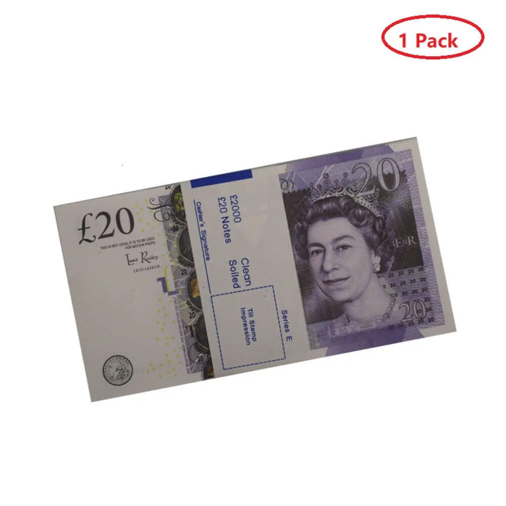 Money Party Toy UK Copie Réaliste Faux Euros Semblant Face Billets Prop Double Papier IasbfYJKN