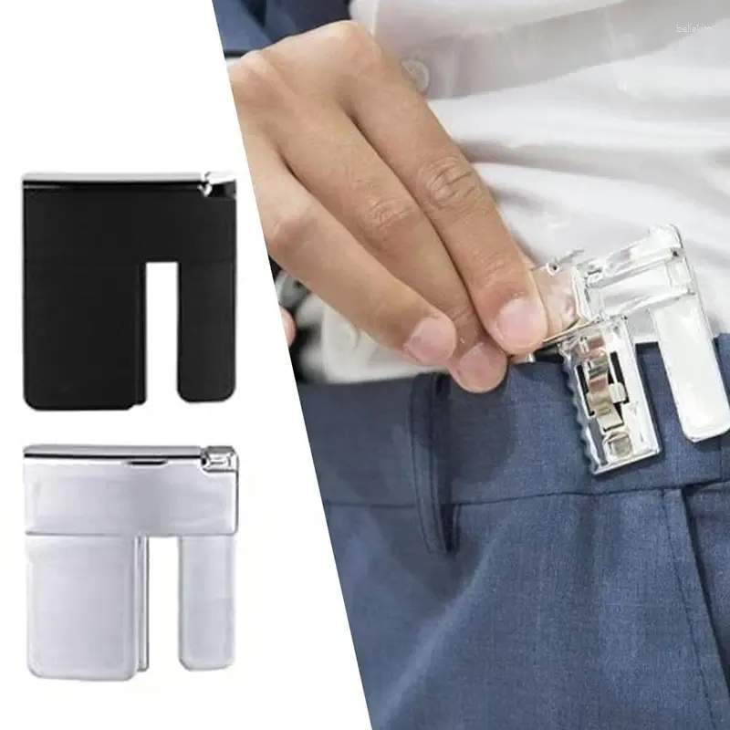 Belts Folding Waist Shrink Clip Multi-Function Clothing Sewing Removable Jeans Pants Adjustment Buckle ABS Elastic Belt