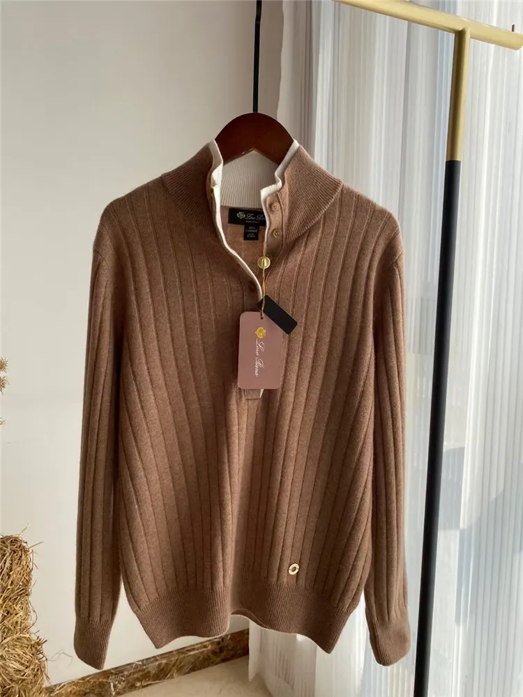 Womens Sweater Autumn and Winter loro Cashmere Wears Comfortable Top Outside piana