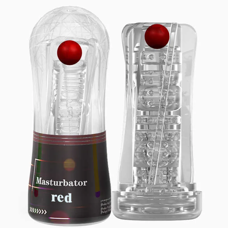 Masturbateurs rechargeables 10 fréquence variable Burst Shot Ball Cristal Avion Coupe Pénis Formation Multi-canal Mâle Masturbateur