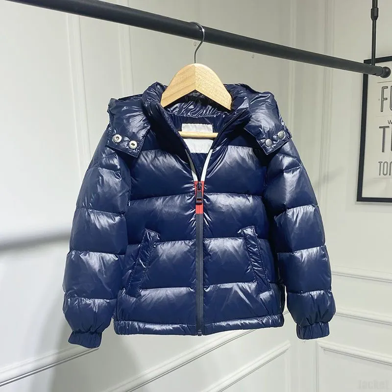 2024 Children Down Coat Kids Winter Outwear Boys Clothes Baby Clothing Hooded Jacket Short Coats Warm