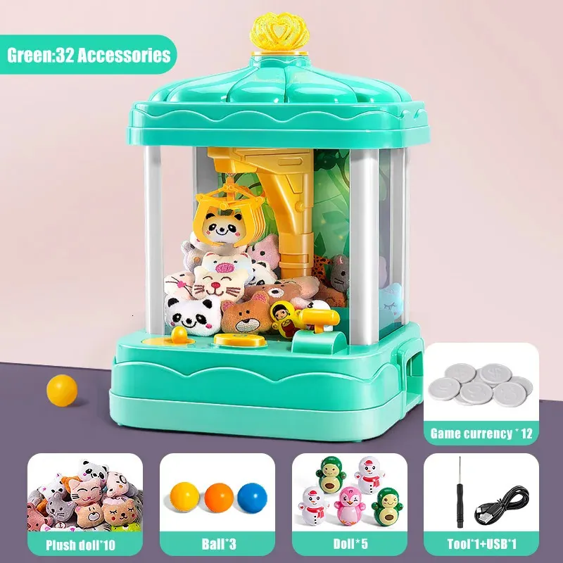 Mini Griffe Machine Bonbons Poupée Gachapon Pince Pièce Poussoir Griffe Machine Câlins