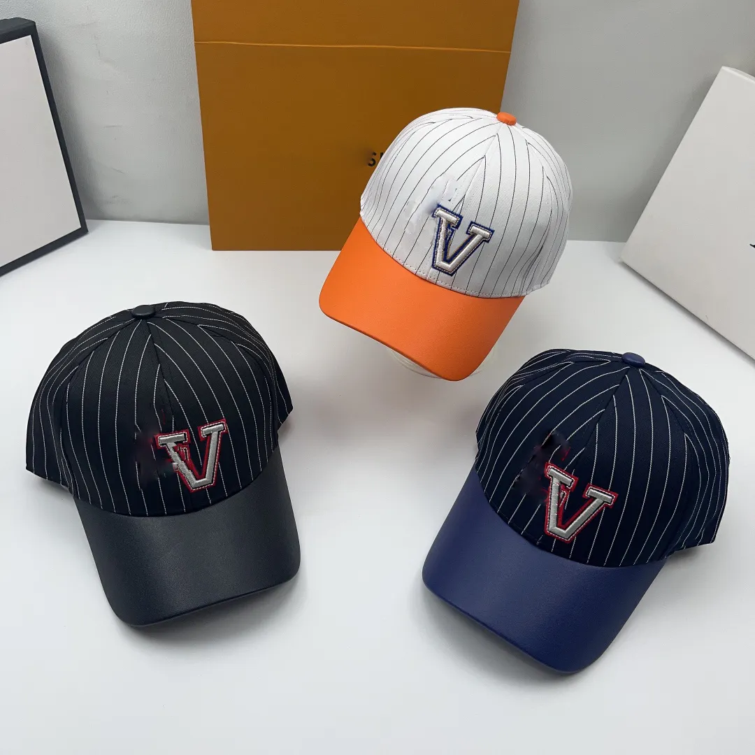 Casquette de créateur de luxe, chapeau de créateur, casquette de baseball à blocage de couleur, style classique, marée de printemps et d'automne, incontournable pour les voyages en couple