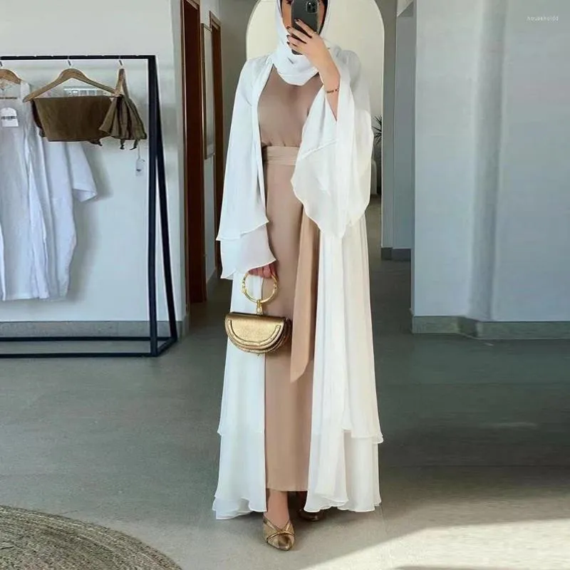 Ethnic Clothing Ramadan Eid Mubarak Abaya Dubai Turkey Kaftan Muslim Kimono Women Cardigan Robe Femme Musulmane Caftan Islam Jalaba