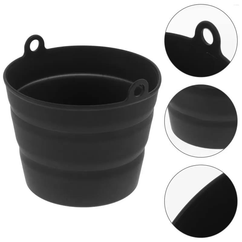 Estrarre contenitori Fodera per fusti BBQ Secchio per olio Fodera Griglia pieghevole Pieghevole in silicone per barbecue Gel di silice