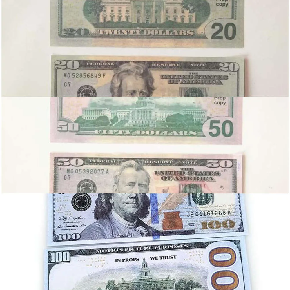 Другие принадлежности для праздничных вечеринок 3 упаковки новых фальшивых банкнот с деньгами 10 20 50 100 200 долларов США евро фунт английских банкнот Реалистичная игрушка Dhbaj1IWQR95I