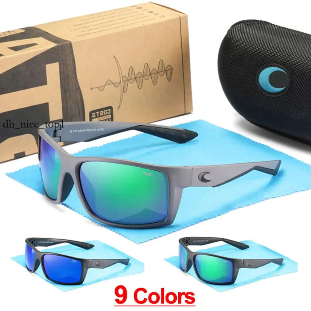 Solglasögon 580p Polariserade solglasögon Costas Designer Solglasögon för män Kvinnor TR90 Frame UV400 Lens Sports Driving Fishing Glasses Gift