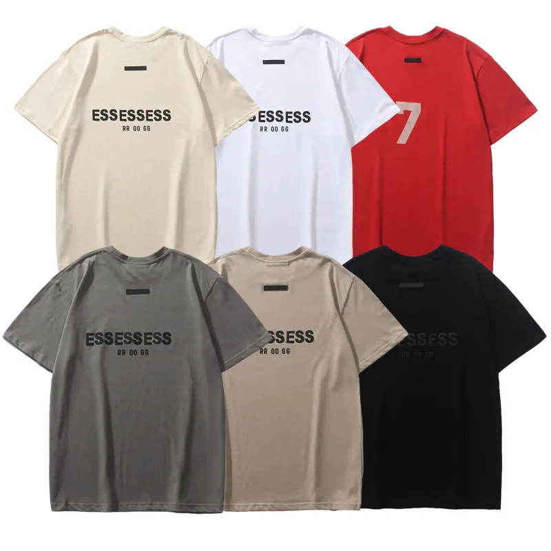 디자이너 티셔츠 남자 Tshirt mens 셔츠 단색 느슨한 그래픽 티 패션 디자인 탑 맨 힙합 의류 반바지 소매 여자 옷 여름 티