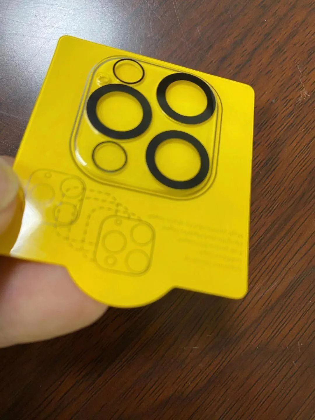 100 pièces couverture jaune complète clair Transparent verre trempé lentille de caméra Len protecteur d'écran pour iPhone 15 14 14pro 14promax 13 12 11 Pro max Mini Film de protection