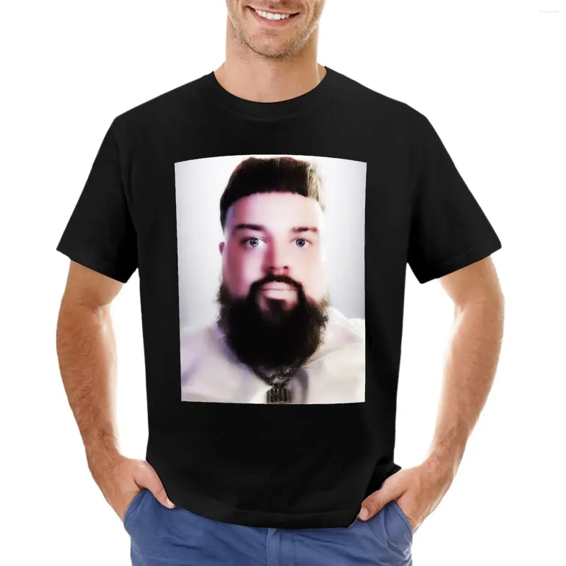 Herrtankstoppar Joeyy Airbrush SquarePrint T-shirt sommar topp kawaii kläder herr vanliga t skjortor