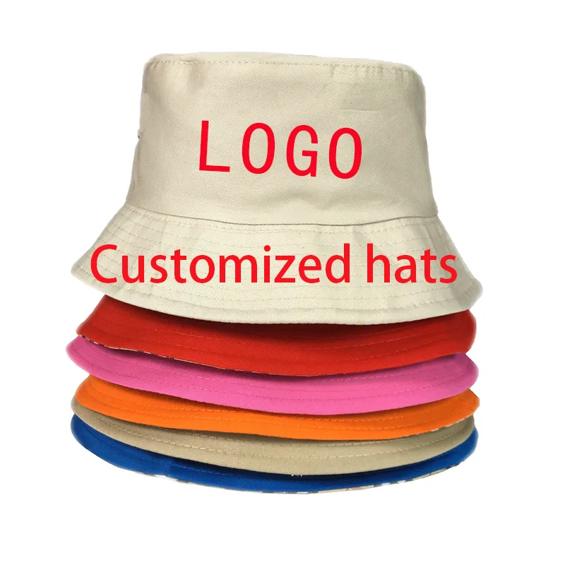 Embroidered Fisherman Cap: Unisex, Multi Color, Custom Logo