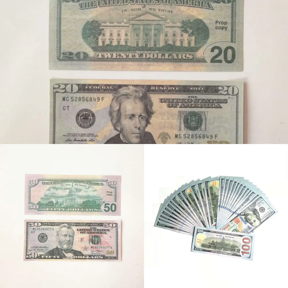Partyzubehör Falschgeld Banknote 10 20 50 100 200 500 US-Dollar Euro Realistische Spielzeugbar Requisiten Währung Filmgeld Fauxbillets 8792356NW6H