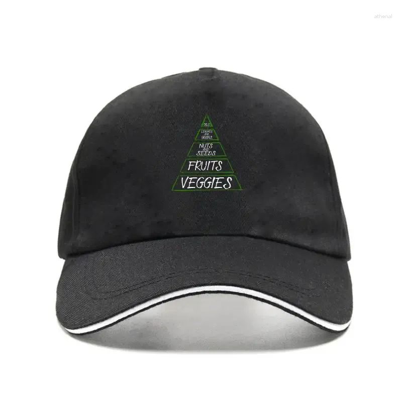 Ball Caps 2024 Fashion Men Bill Hat Vegan Food Piramid Piramid Diet Funny Graphic