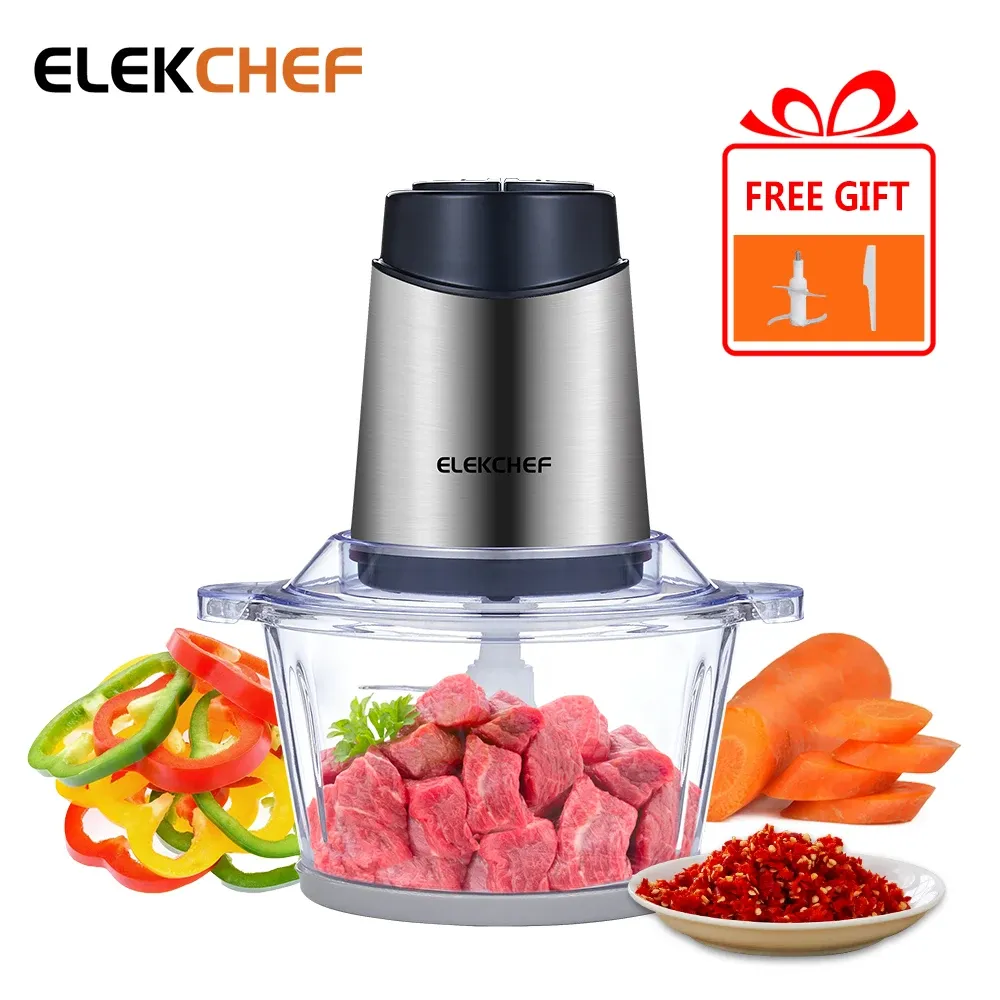 Mills Elecchef Electric Food Processor Chopper 2速1.8Lガラスボウルブレンダーミートグラインダーベビーフード野菜玉ねぎガーリック