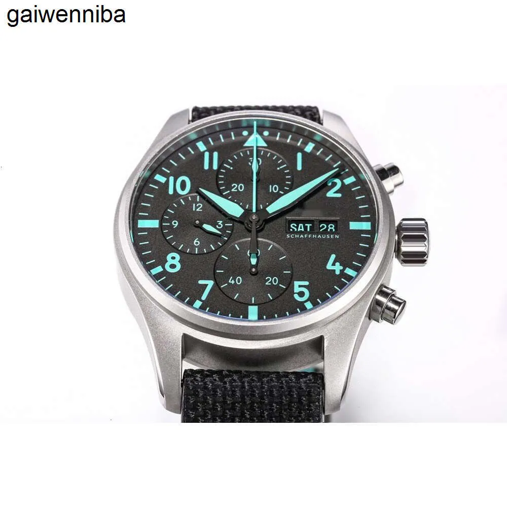 IWCity мужские часы, мужские роскошные часы для больших пилотов, высококачественные автоматические механические часы Uren, супер светящиеся часы с датой, кожаный ремешок, montre Pilot luxe FQ3U