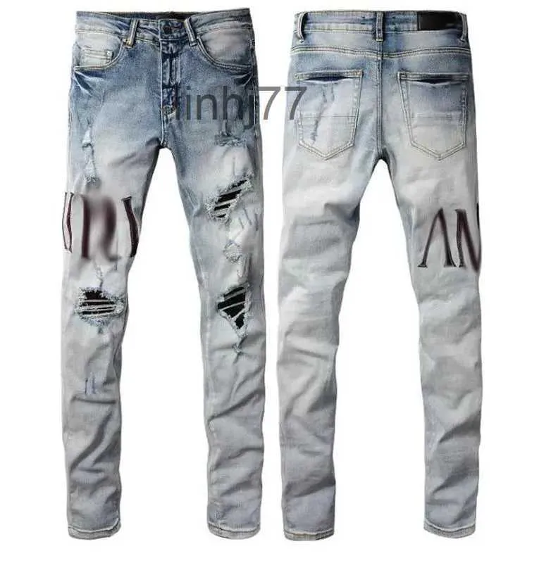 Herrenjeans Neu eingetroffen Amirs Herren Luxus Denim Löcher Hosen Coolguy Biker Hosen Mann Kleidung Mode Amis Amirs Sgerade HosenMGRZ