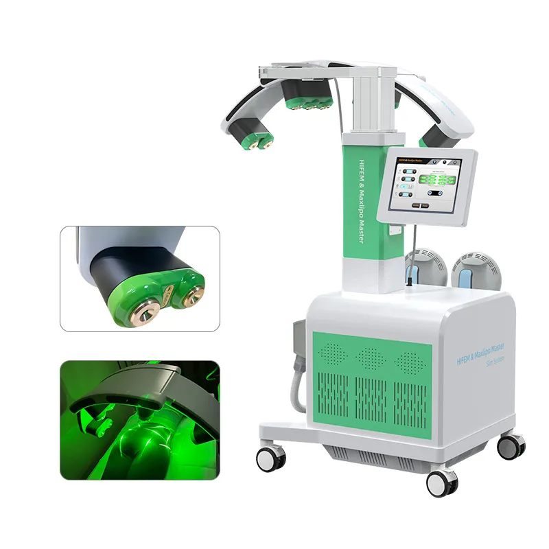 Profissional 10D LASER HIEMTSURE Emagrecimento Muscular Construção 532nm luz verde 635nm luz vermelha Reduza a gordura corporal e aumente a massa muscular para salão de beleza e comercial