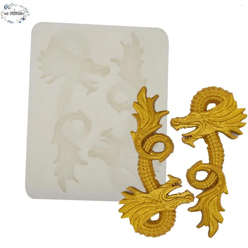 Baking Moulds Dragon Shape Chocolate Candy Silicone Molds Cake Decoration DIY Jewelry Crafts Making Tools