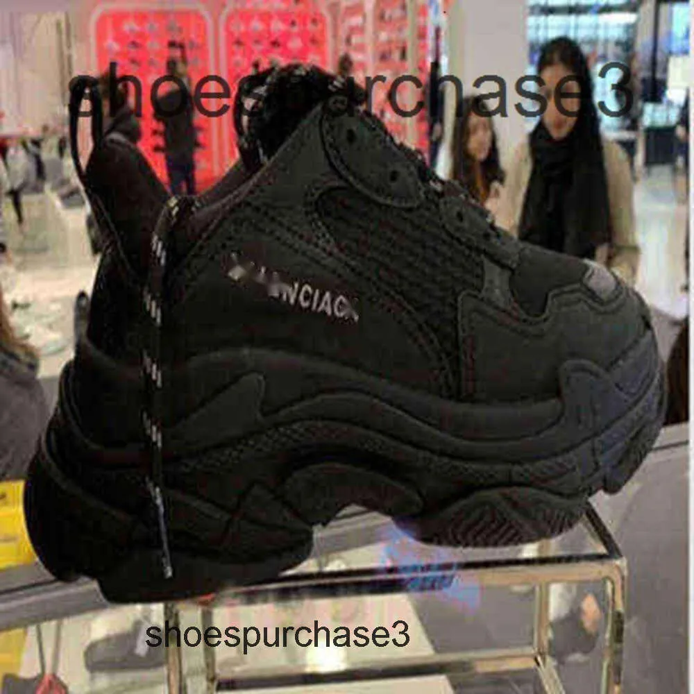 Designer Balencigs Mode Vrijetijdsschoenen Rolschaatsen Super Hot Ins Parijs Papa Heren Dames Verhoogde dikke bodem Kristal Net Rood Retro Sport 8BFC