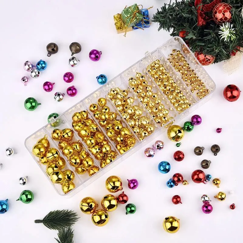 Party Supplies 5-50pcs 6-25mm Mix Colors Lose Beads Small Jingle Bells Chultance Diy Handmade Crafts Xmas Year Ornament Present