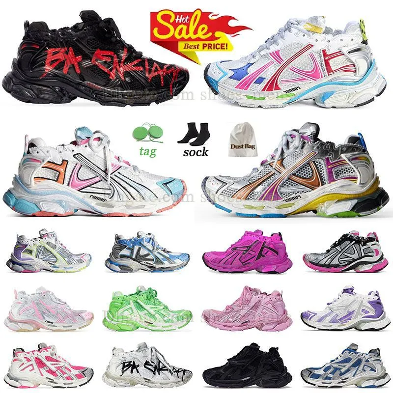 Balenciegas Track Shoes Triple S Runners 7 Sneaker Designer Balencaigalies Track Runner 7 7.5 Tess Gomma Paris Speed ​​18SS Tess.S. Plattform utomhus vandringssporttennis