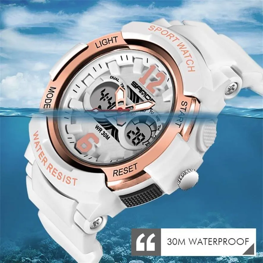 Relogio Feiminino Digital Watch Women Wodoodporne sporty elektroniczne 30m Wodoodporne sporty elektroniczne dla Fitness Dam