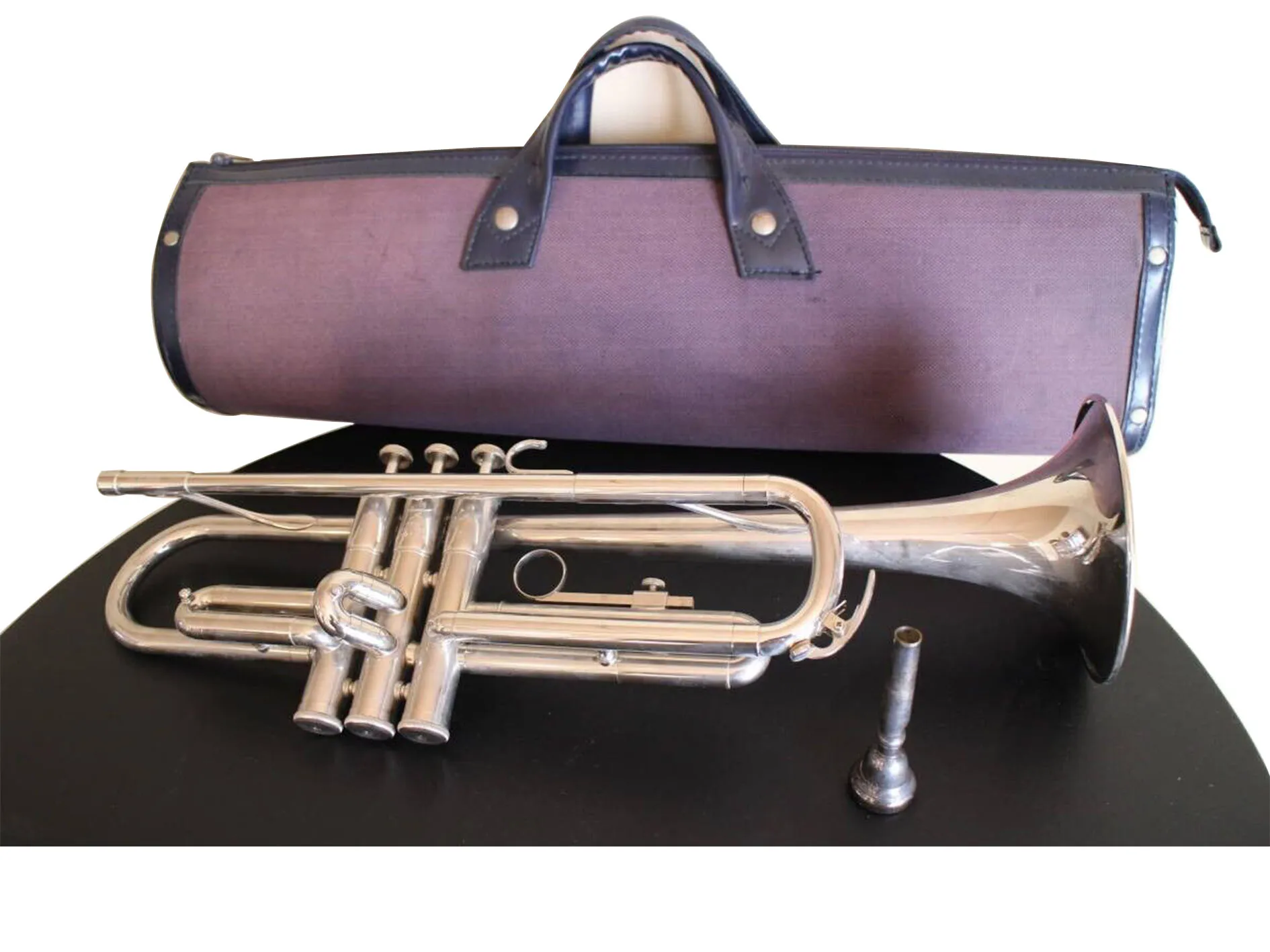 YTR 136 Труба, серебряный музыкальный инструмент Bb, твердый футляр для рта