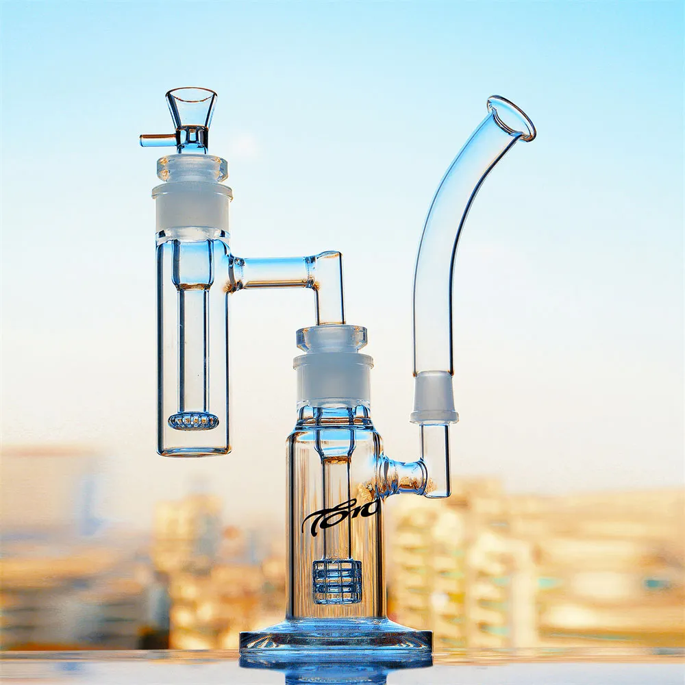 Large TORO Hookah Bong with Percolator Birdcage Inline Perc Recycler Oil Rig Glass Bongs Smoking Water Pipes with 18mm Female Joint