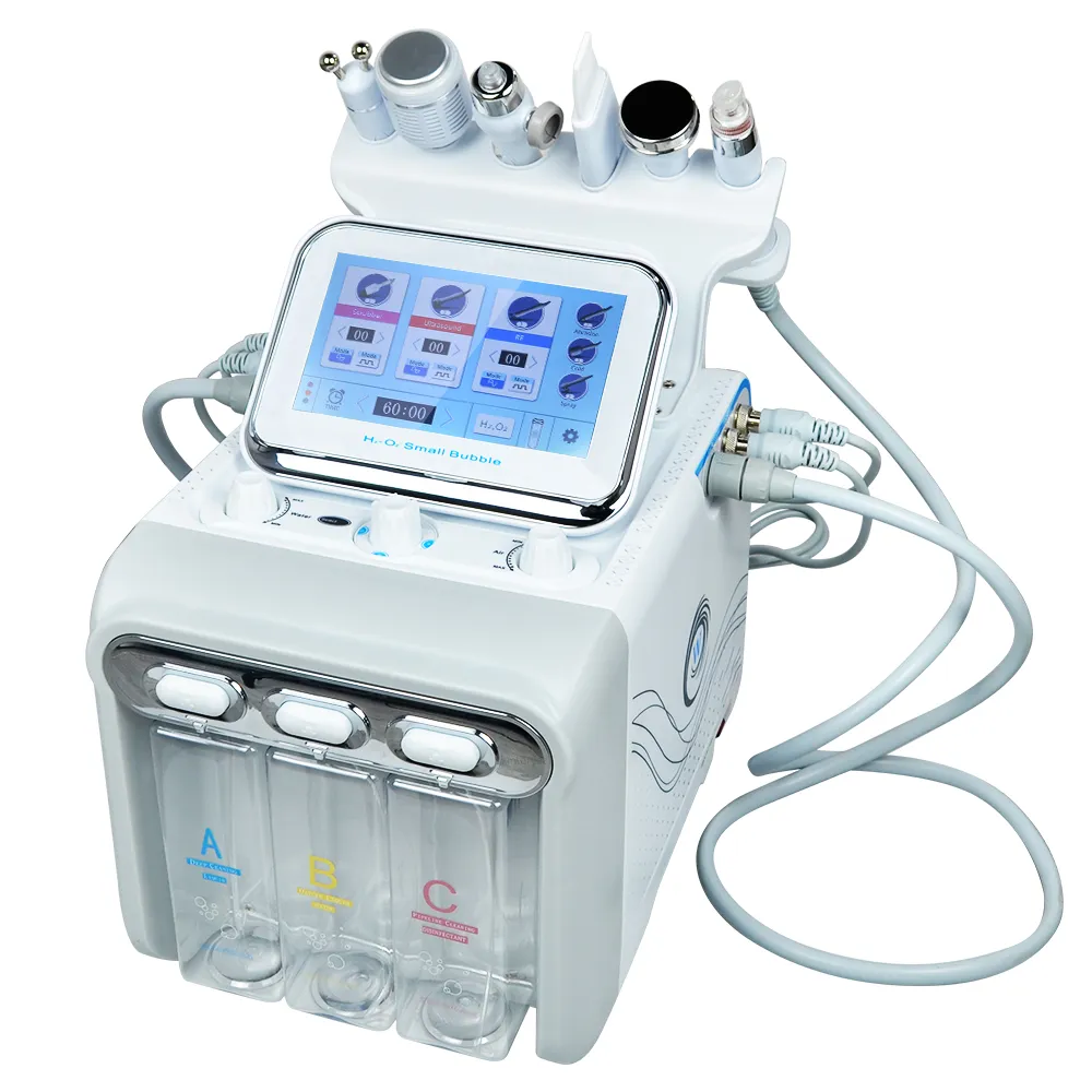 Meilleure vente d'oxygène jet peel hydrodermabrasion rajeunissement de la peau microdermabrasion machine faciale Hydro Dermabrasion nettoyage en profondeur machine de lifting du visage