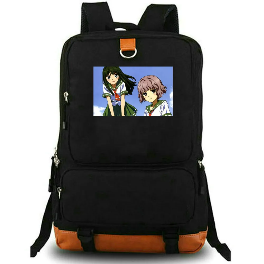 Non Stop Road Rucksack Natsuiro Kiseki Tagesrucksack Saki Mizukoshi Schultasche Rucksack mit Cartoon-Print Freizeitschultasche Laptop-Tagesrucksack