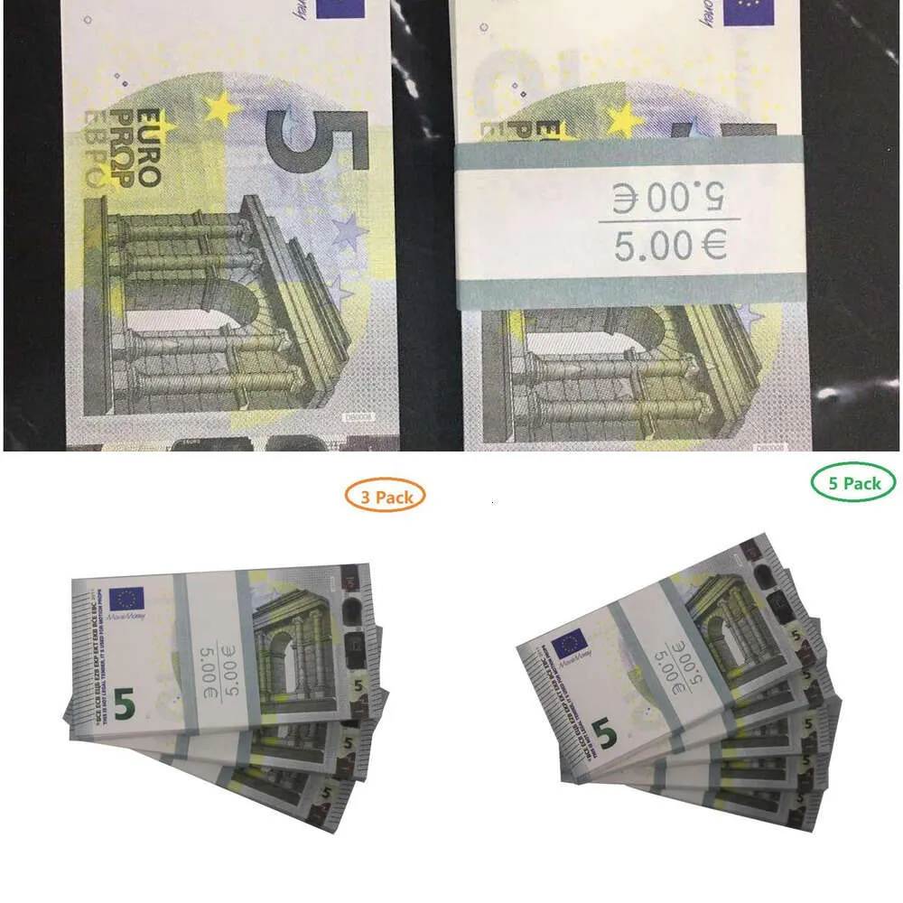 Jouets drôles en gros de qualité supérieure Prop Euro 10 20 50 100 copie de faux billets Billet de film argent qui semble réel Faux Euros Play Collectio Dh6ZgZSNH