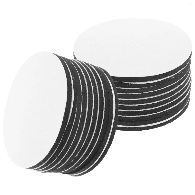 Placas 20 Pcs Copo de Transferência de Calor Coasters Sublimação Em Branco para Bebidas Presentes Mesa de Café Neoprene Crafting Decoração de Carro