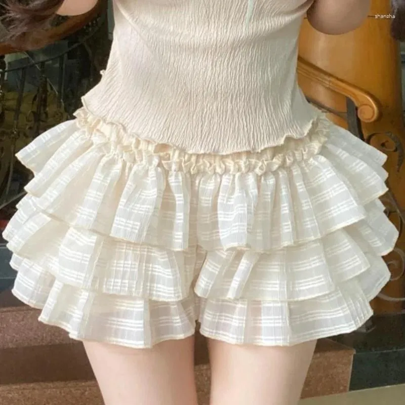 Kadın Külot Lolita Şort Knickers Kadın Kız Sevimli Dantel Çırpma Kek Etek Güvenlik Pantolon Vintage Victoria Bloomers Kawaii Kabak