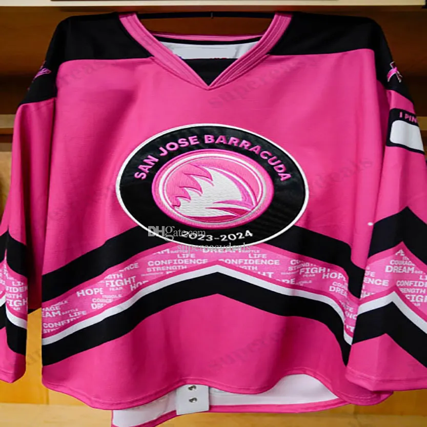 Official San Jose Barracuda AHL Hockey Jerseys Blichfeld Hrabik Pasichnuk Ibragimov McGrew Dillon Hamaliuk Chmelevski Leonard