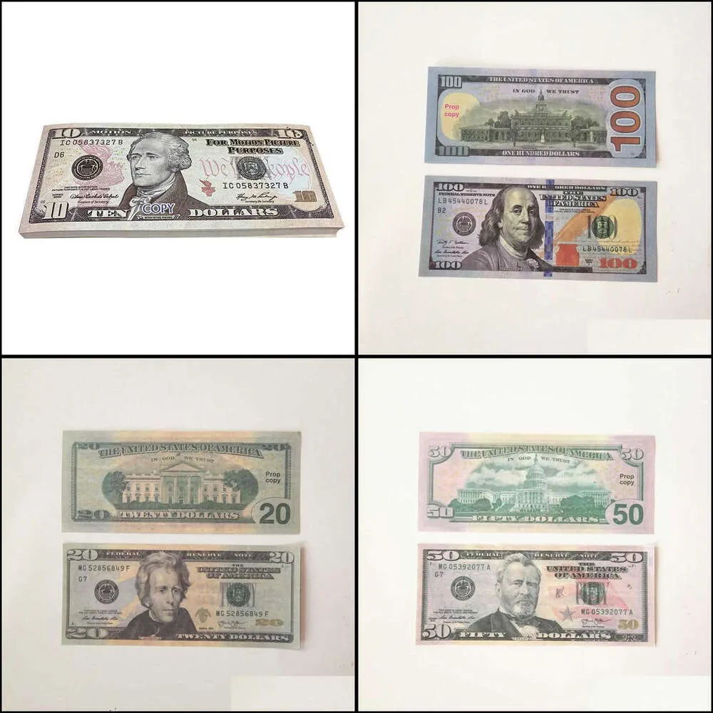 Meilleur 3A Autres Cadeaux De Fête Pour Enfants Dollars Américains Fournitures De Fête Prop Argent Film Billet De Banque Papier Nouveauté Jouets 10 20 50 100 Do79950016c8i