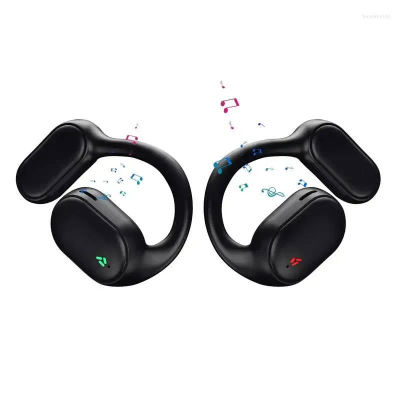 Noise Reduction Wireless Earphone Touch Control Open Ear Headset With Mic Business Sports Air Conduction Ear buds
