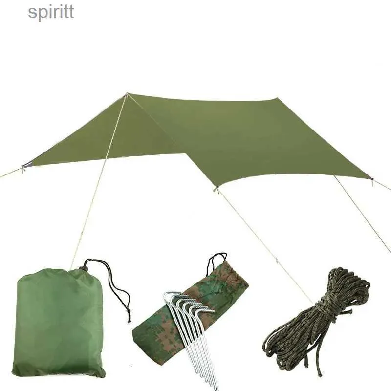 Schaduw Buiten Multifunctionele Waterdichte Strand Schaduwtent Lichtgewicht Buitententen Luifeltent Ultralight Tarp Luifel YQ240131