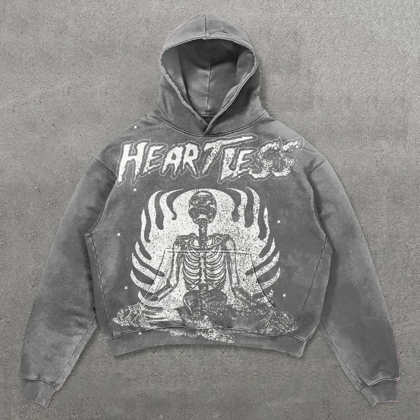 Oversized Y2K Grunge Hoodie: Pink Zip-Up Sweatshirt with