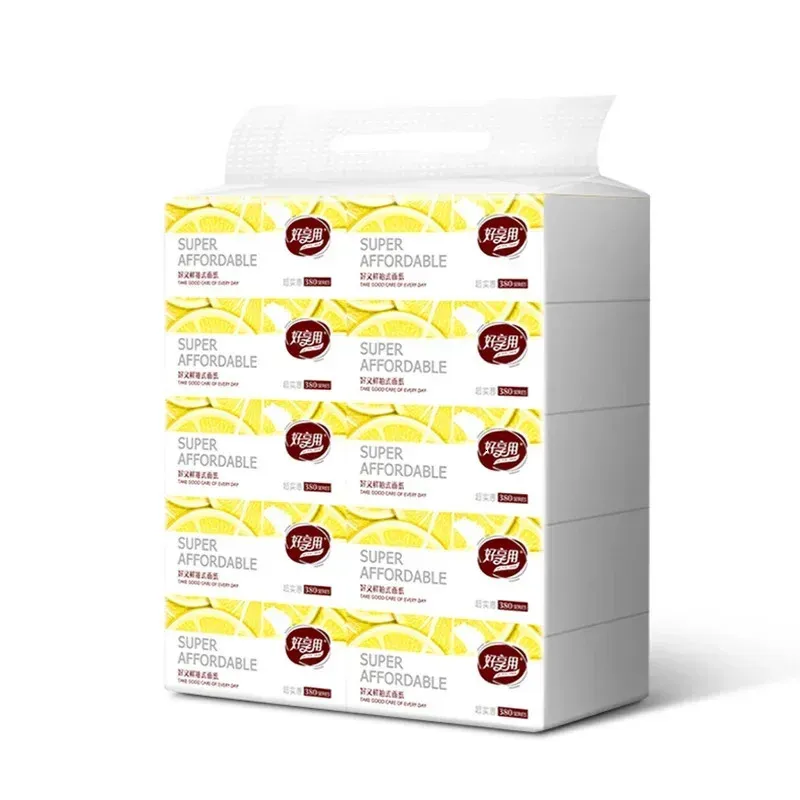 Paquet de 10 serviettes en papier Extraction complète BoHousehold serviettes abordables serviettes papier toilette serviette main 240127