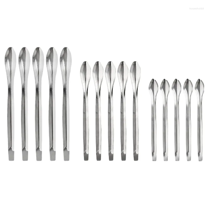 Measuring Tools Lab Spatula Stainless Steel 15 PCS Spoon Micro-Scoop Laboratory Tiny For Reagent Sampling Mixing