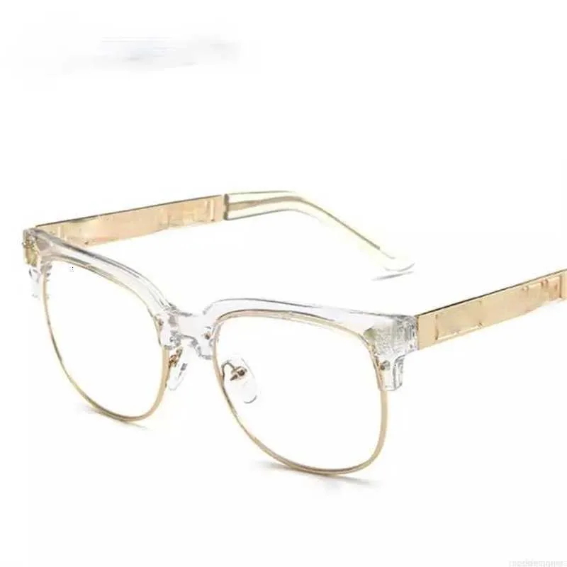 Солнцезащитные очки Модельер Солнцезащитные очки Женщины Мужчины Оптика Очки по рецепту Оправы Винтаж Простые стеклянные очки 2I2G