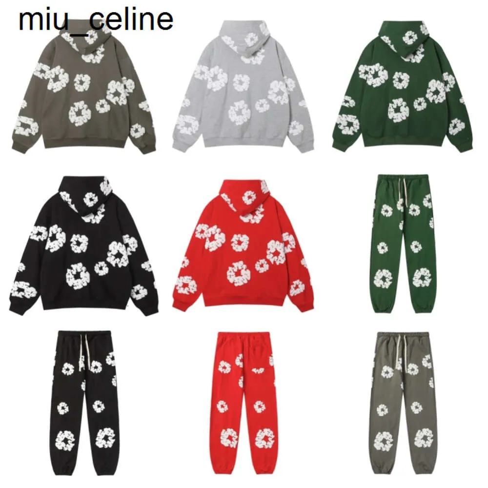 NOUVEAU 2024S MENS PPANTS PANTAL MELS MENCER SPEAT SUIT Homme Pantalon Free People Mouve Vêtements Sweat Sweet Sweat Pants SweetSuit Green Red Black Sweat à capuche Floral