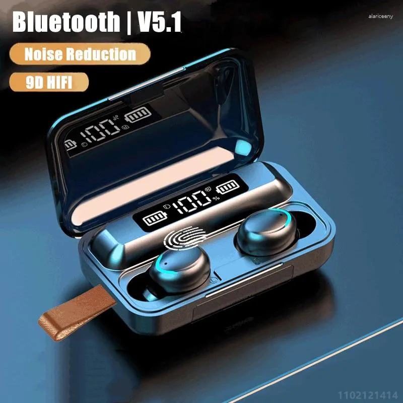 Écouteurs sans fil Bluetooth 9D, étanches, stéréo, réduction du bruit, casque d'écoute, musique, sport, pour Iphone 2024