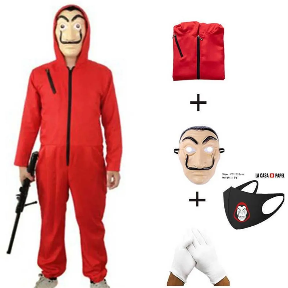 Salvador Dali Cosplay La Casa De Papel déguisement enfant adulte homme femme Halloween cosplay déguisement Y0827276H