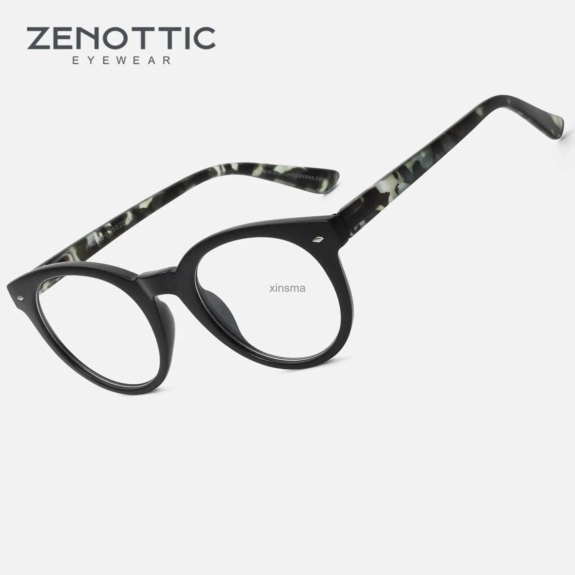 Lunettes de soleil ZENOTTIC 2023 Nouveautés Lunettes optiques rondes bon marché Cadre pour lunettes rétro unisexes PAM041 YQ240131