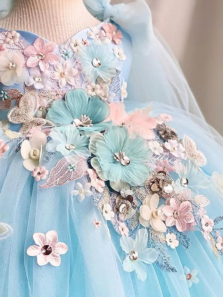 star butterfly sky blue dress Aurora Butterfly Dress